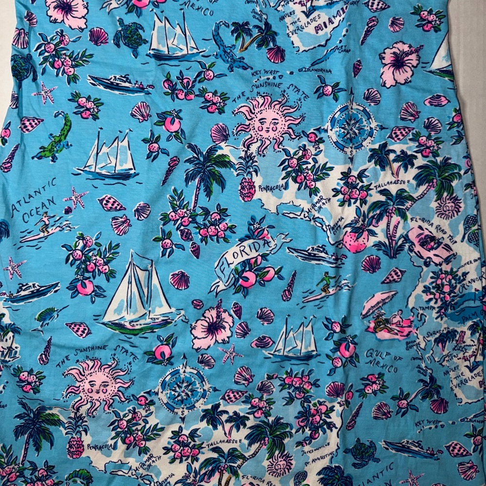 Lilly Pulitzer Blue Floral Mini Dress - Picture 2 of 4